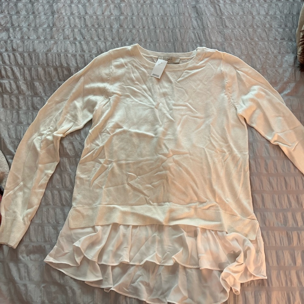 Super soft cream cashmere sweater